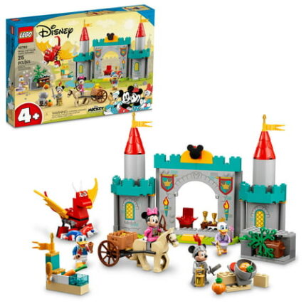 LEGO Disney Mickey and Friends Castle Defenders 10780 Buildable Toy with Minnie Daisy and Donald Duck plus Dragon & Horse Toys for Kids 4 Plus Years Old