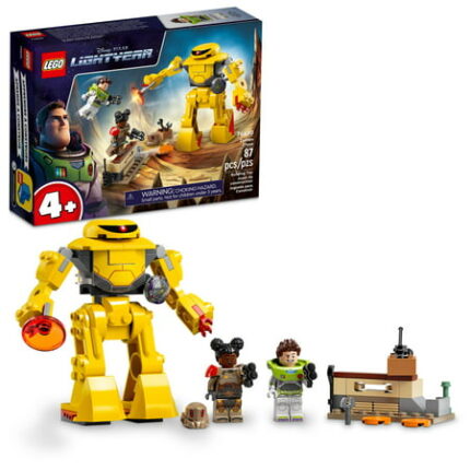 LEGO Disney and Pixar's Lightyear Zyclops Chase 76830 Space Robot Building Toy for Kids 4 plus Year Old with Mech Action Figure and Buzz Minifigure