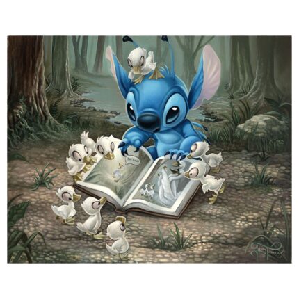 Lilo & Stitch ''Friends of a Feather'' Giclee on Canvas by Jared Franco Limited Edition Official shopDisney