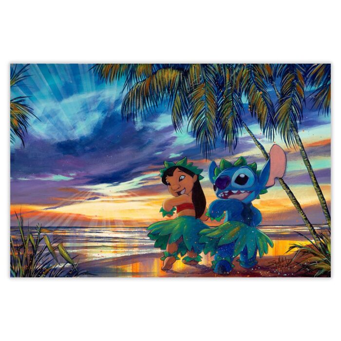 Lilo & Stitch ''Sunset Salsa'' Signed Gicle by Stephen Fishwick Limited Edition Official shopDisney