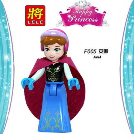 LingStar Disney Princess Lego Friends Minifigures Elsa Anna Belle Maleficent Fairy Godmother Building Blocks Lego Compatible Toys