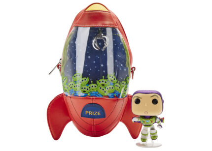 Loungefly Disney Pixar Toy Story Pizza Planet Bag & Funko Pop! Toy Story 4 Buzz Lightyear Diamond Collection Limited Edition Bundle