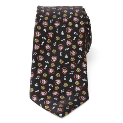 Men's Disney Pattern Tie, Black