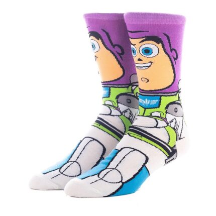 Men's Disney / Pixar Buzz Lightyear Crew Socks, Multicolor