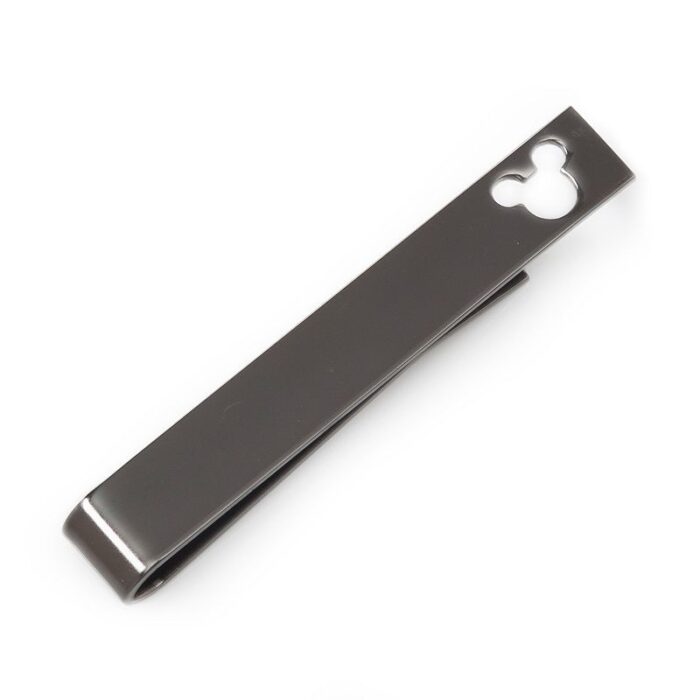 Men's Mickey Mouse Cut Out Black Tie Bar
