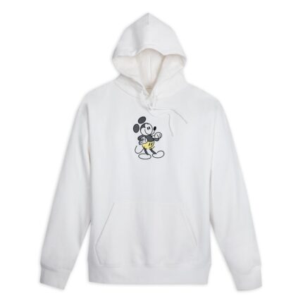 Mickey Mouse Genuine Mousewear Pullover Hoodie for Adults White Official shopDisney