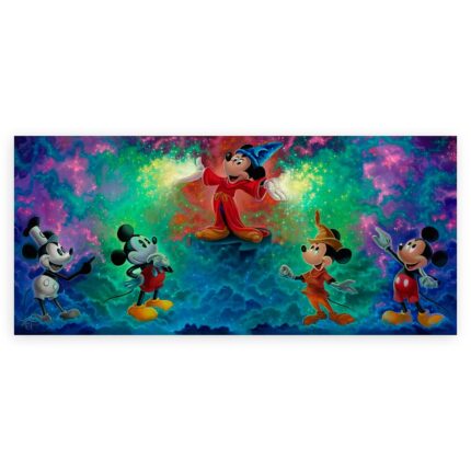 Mickey Mouse ''Mickey's Colorful History'' by Jared Franco Hand-Signed & Numbered Canvas Artwork Limited Edition Official shopDisney