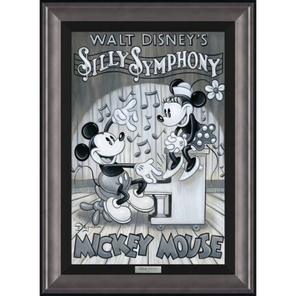 Mickey and Minnie Mouse ''Music by Mickey'' by Tim Rogerson Framed Canvas Artwork Limited Edition Official shopDisney