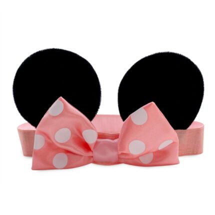 Minnie Mouse Ear Headband with Bow for Baby Pink Official shopDisney