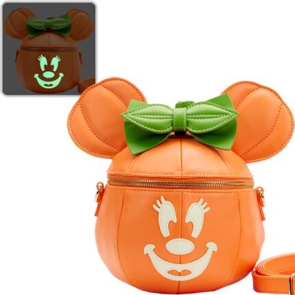 Minnie Mouse Pumpkin Minnie Glow-in-the-Dark Crossbody Purse