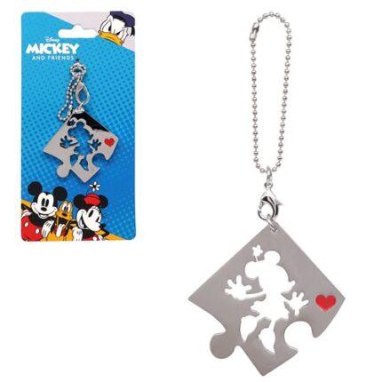 Minnie Mouse Puzzle Pewter Key Chain