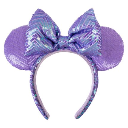 Minnie Mouse Sequin Ear Headband for Adults Lavender Official shopDisney