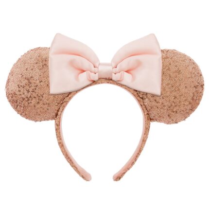 Minnie Mouse Sequin Ear Headband for Adults Rose Gold & Pink Official shopDisney