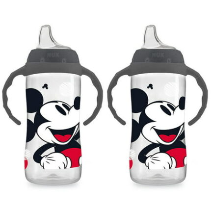 NUK Disney Large Learner Sippy Cup Mickey Mouse 10 oz 2 Pack