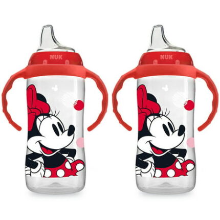 NUK Disney Large Learner Sippy Cup Minnie Mouse 10 Ounce 2 Pack