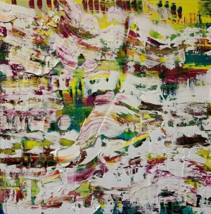 Original Abstract Painting by Vicki Disney | Abstract Art on Canvas | Falling Rainbows