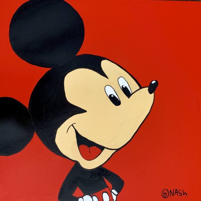 Original Animal Painting by Brian Nash | Pop Art Art on Canvas | Mickey Mouse