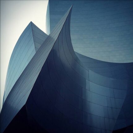 Original Architecture Photography by Camile O'briant | Modern Art on Paper | Gehry No. 2 - Limited Edition 1 of 50