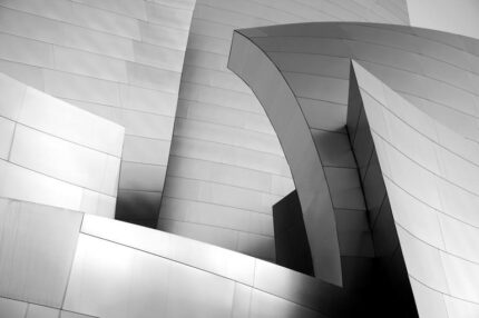 Original Architecture Photography by Richard S Chow | Abstract Art on Aluminium | Disney Hall - Limited Edition 2 of 10