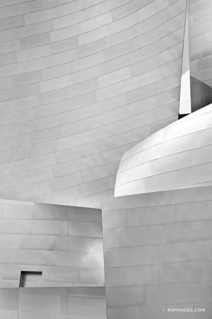 Original Architecture Photography by Robert Wojtowicz | Fine Art Art on Paper | FRANK GEHRY ARCHITECTURE WALT DISNEY CONCERT HALL DOWNTOWN LOS ANGELES