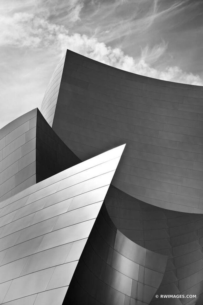 Original Architecture Photography by Robert Wojtowicz | Fine Art Art on Paper | WALT DISNEY CONCERT HALL DOWNTOWN LOS ANGELES CONTEMPORARY ARCHITECTUR