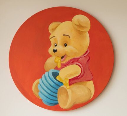Original Cartoon Painting by Alina Odwyer | Fine Art Art on Canvas | Winnie the Pooh Disney cartoon art