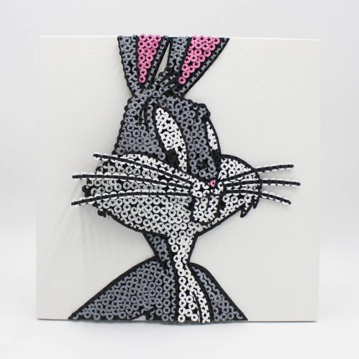 Original Cartoon Sculpture by Alessandro Padovan | Modern Art on Iron | BUGS BUNNY