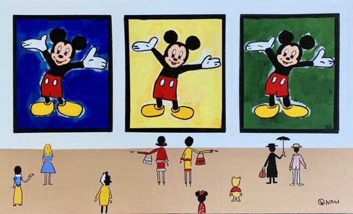 Original Comics Painting by Brian Nash | Pop Art Art on Canvas | Hey, Mickey!