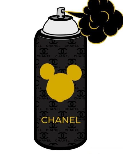 Original Graffiti Painting by Cheeky Bunny Pop Art | Fine Art Art on Canvas | Chanel Mickey
