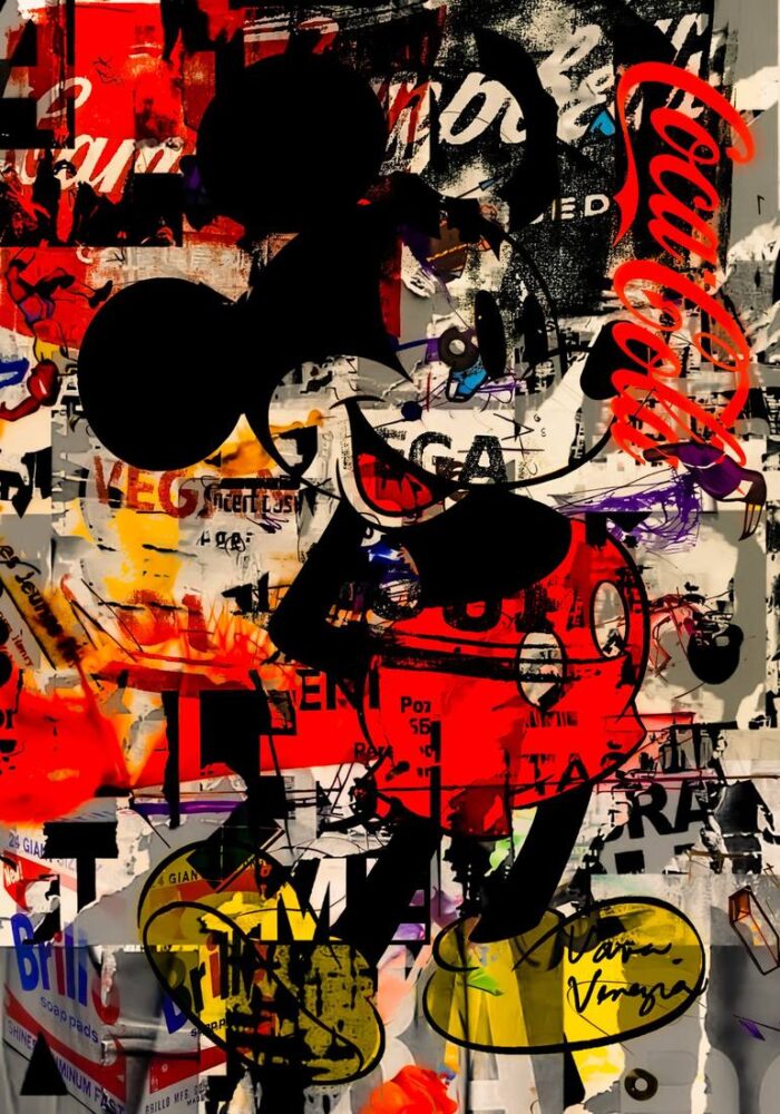 Original Pop Culture/Celebrity Digital by Vava Venezia | Pop Art Art on Canvas | The Mouse