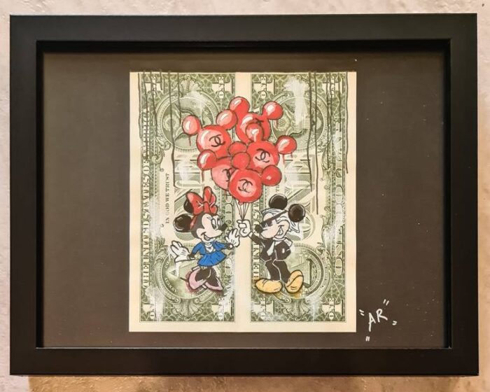 Original Pop Culture/Celebrity Painting by Andrei Radita | Modern Art on Other | Chanel Minnie