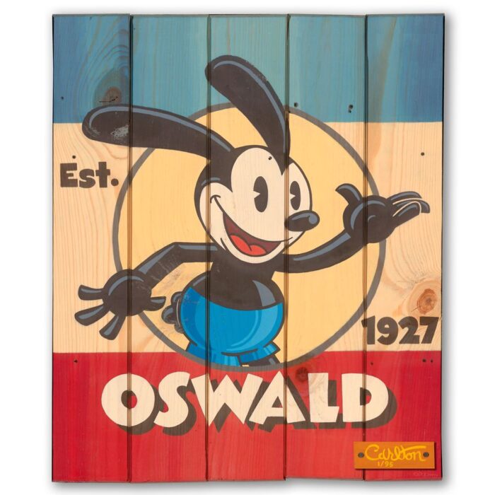 Oswald the Lucky Rabbit ''American Classic'' Signed Gicle on Wood by Trevor Carlton Limited Edition Official shopDisney