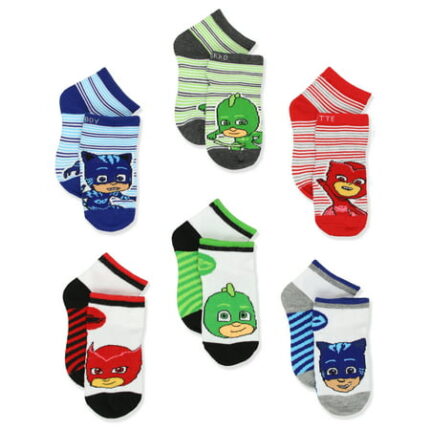 PJ Masks Boys Girls 6 pack Quarter Style Socks Set PJ062BQS