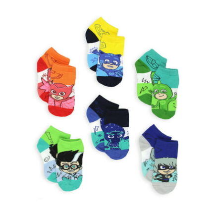 PJ Masks Boys Girls Toddler 6 Pack Quarter Socks PJ146