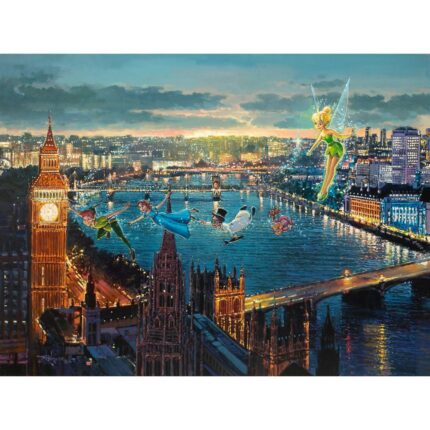 Peter Pan ''Peter Pan in London'' by Rodel Gonzalez Canvas Artwork Limited Edition Official shopDisney