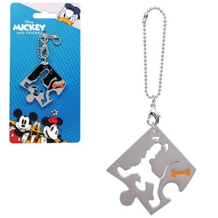 Pluto Puzzle Pewter Key Chain