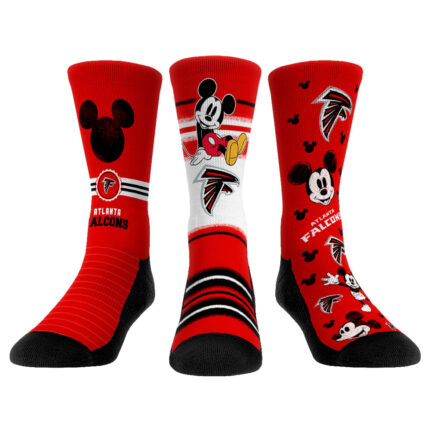 Rock Em Socks Atlanta Falcons Disney Three-Pack Crew Socks Set