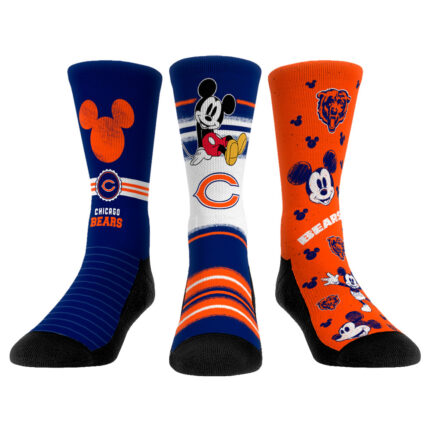 Rock Em Socks Chicago Bears Disney Three-Pack Crew Socks Set