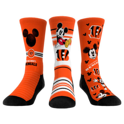Rock Em Socks Cincinnati Bengals Disney Three-Pack Crew Socks Set