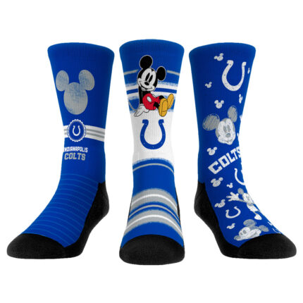 Rock Em Socks Indianapolis Colts Disney Three-Pack Crew Socks Set