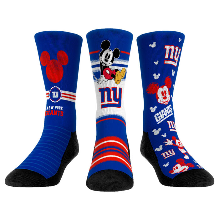 Rock Em Socks New York Giants Disney Three-Pack Crew Socks Set