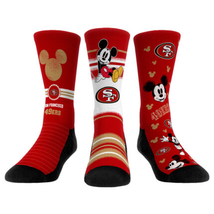 Rock Em Socks San Francisco 49ers Disney Three-Pack Crew Socks Set