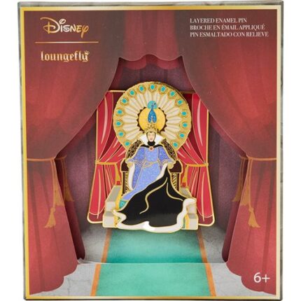 Snow White Evil Queen on Throne 3-Inch Collector Box Pin