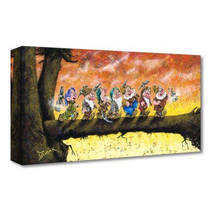 Snow White and the Seven Dwarfs ''Back To Home We Go'' Gicle on Canvas by Trevor Mezak Official shopDisney