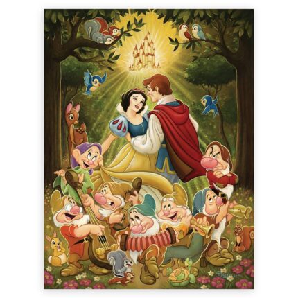 Snow White and the Seven Dwarfs ''Happily Ever After'' Gicle by Tim Rogerson Limited Edition Official shopDisney