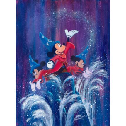 Sorcerer Mickey Mouse ''Mickey's Waves of Magic'' by Stephen Fishwick Canvas Artwork Limited Edition Official shopDisney