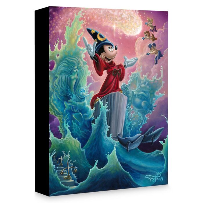 Sorcerer Mickey Mouse ''The Sorcerer's Finale'' Gicle on Canvas by Jared Franco Official shopDisney