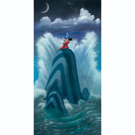 Sorcerer Mickey Mouse ''Wave Maker'' by Michael Provenza Hand-Signed & Numbered Canvas Artwork Limited Edition Official shopDisney