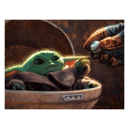 Star Wars: The Mandalorian An Unlikely Friend by Christopher Clark Canvas Giclee Art Print