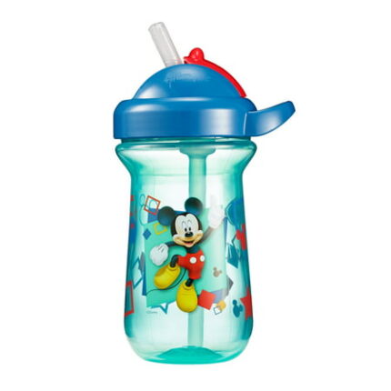 The First Years Disney Mickey Mouse Flip Top Cup with Straw & Lid 9 Oz